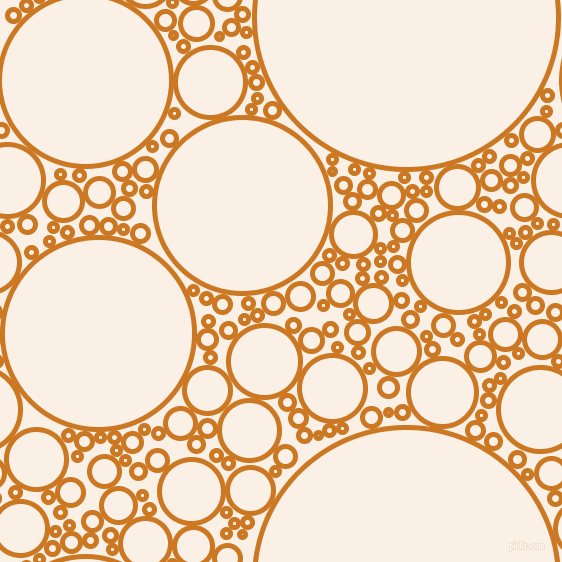 bubbles, circles, sponge, big, medium, small, 5 pixel line width, Ochre and Linen circles bubbles sponge soap seamless tileable