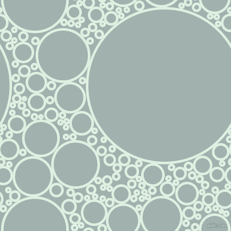 bubbles, circles, sponge, big, medium, small, 5 pixel line width, Off Green and Conch circles bubbles sponge soap seamless tileable