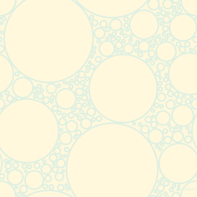 bubbles, circles, sponge, big, medium, small, 5 pixel line width, Off Green and Corn Silk circles bubbles sponge soap seamless tileable