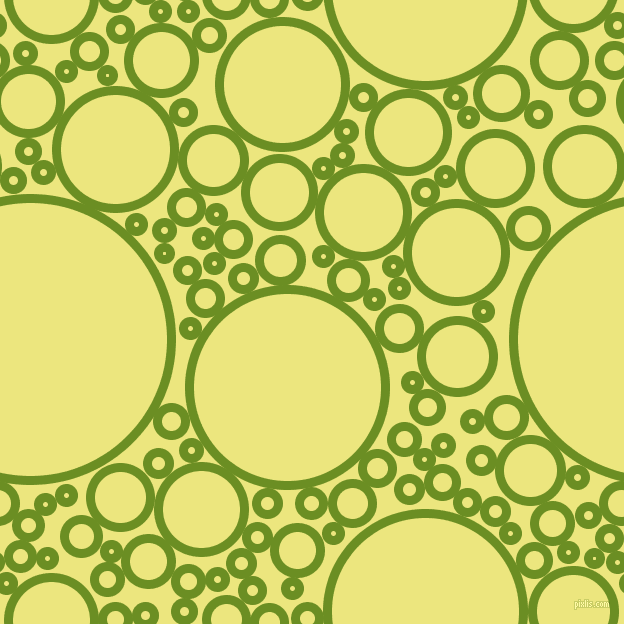 bubbles, circles, sponge, big, medium, small, 9 pixel line width, Olive Drab and Texas circles bubbles sponge soap seamless tileable