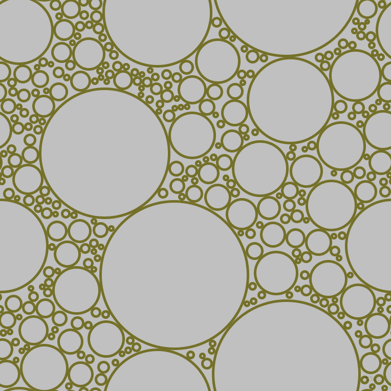 bubbles, circles, sponge, big, medium, small, 5 pixel line width, Olivetone and Silver circles bubbles sponge soap seamless tileable