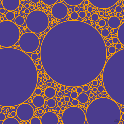 bubbles, circles, sponge, big, medium, small, 3 pixel line width, Orange Peel and Blue Gem circles bubbles sponge soap seamless tileable