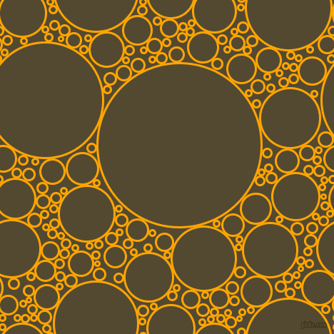 bubbles, circles, sponge, big, medium, small, 3 pixel line width, Orange and Punga circles bubbles sponge soap seamless tileable