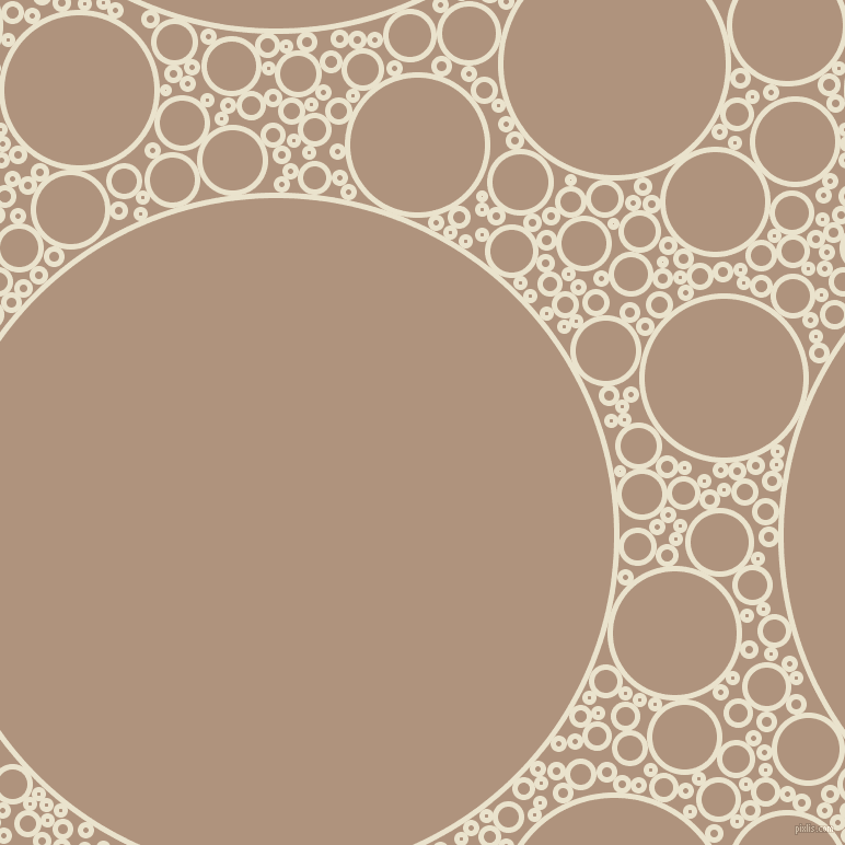 bubbles, circles, sponge, big, medium, small, 5 pixel line width, Orange White and Sandrift circles bubbles sponge soap seamless tileable