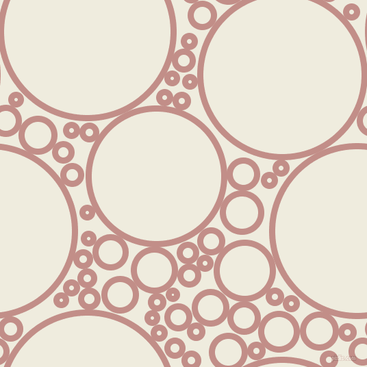 bubbles, circles, sponge, big, medium, small, 9 pixel line width, Oriental Pink and Rice Cake circles bubbles sponge soap seamless tileable