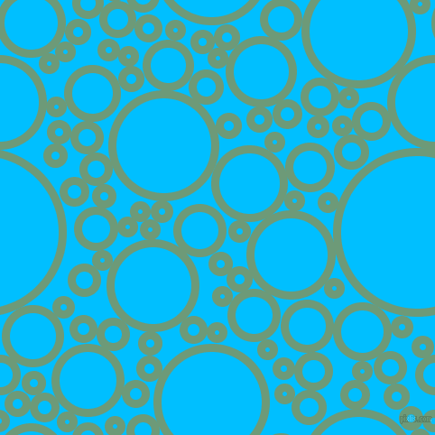 bubbles, circles, sponge, big, medium, small, 9 pixel line width, Oxley and Deep Sky Blue circles bubbles sponge soap seamless tileable