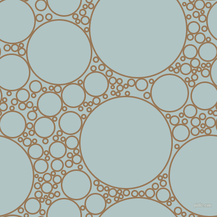 bubbles, circles, sponge, big, medium, small, 3 pixel line width, Pale Brown and Jungle Mist circles bubbles sponge soap seamless tileable