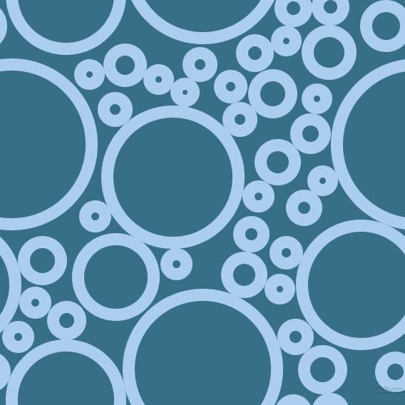 bubbles, circles, sponge, big, medium, small, 17 pixel line width, Pale Cornflower Blue and Astral circles bubbles sponge soap seamless tileable