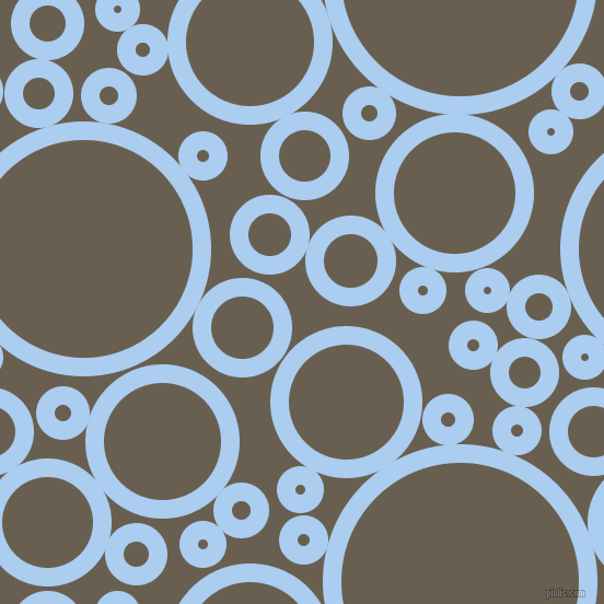 bubbles, circles, sponge, big, medium, small, 17 pixel line width, Pale Cornflower Blue and Makara circles bubbles sponge soap seamless tileable