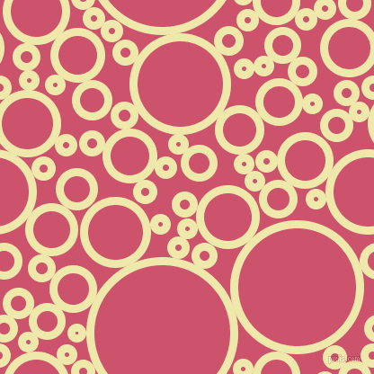 bubbles, circles, sponge, big, medium, small, 9 pixel line width, Pale Goldenrod and Cabaret circles bubbles sponge soap seamless tileable