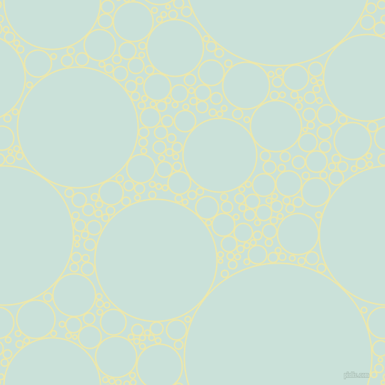 bubbles, circles, sponge, big, medium, small, 2 pixel line width, Pale Goldenrod and Iceberg circles bubbles sponge soap seamless tileable