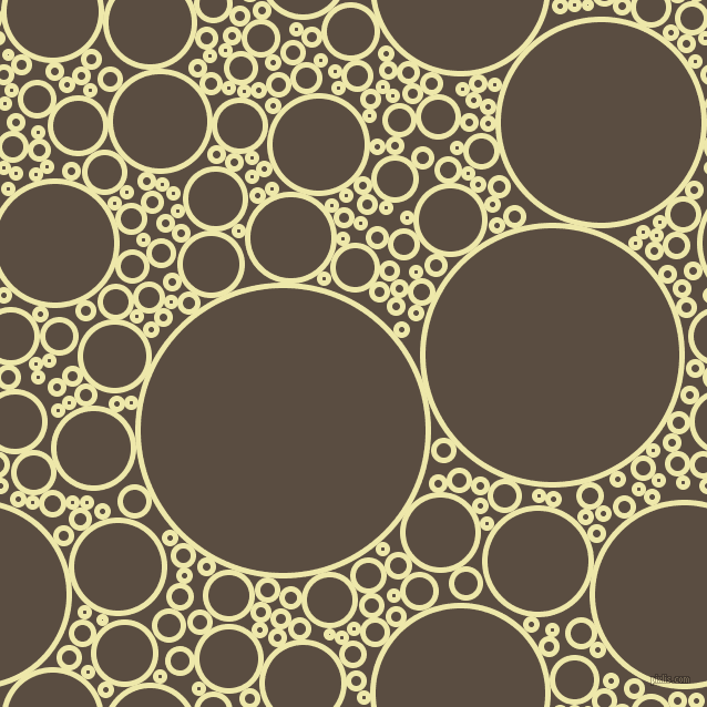 bubbles, circles, sponge, big, medium, small, 5 pixel line width, Pale Goldenrod and Rock circles bubbles sponge soap seamless tileable