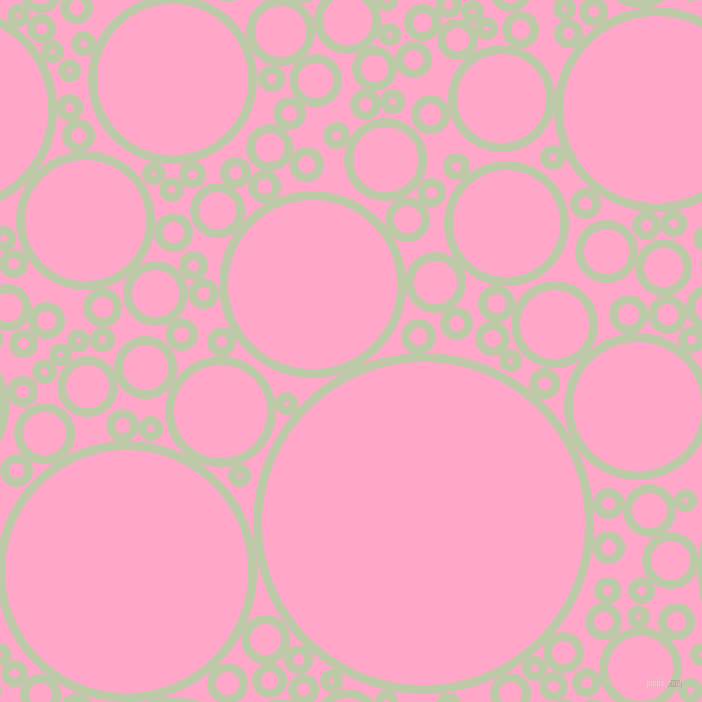 bubbles, circles, sponge, big, medium, small, 9 pixel line width, Pale Leaf and Carnation Pink circles bubbles sponge soap seamless tileable