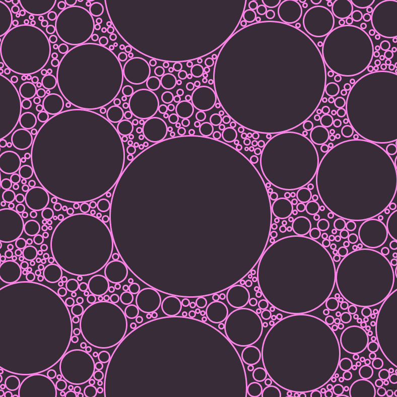 bubbles, circles, sponge, big, medium, small, 3 pixel line width, Pale Magenta and Valentino circles bubbles sponge soap seamless tileable