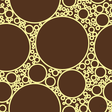 bubbles, circles, sponge, big, medium, small, 5 pixel line width, Pale Prim and Brown Bramble circles bubbles sponge soap seamless tileable