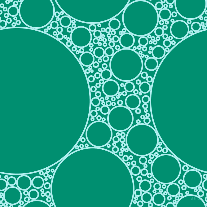 bubbles, circles, sponge, big, medium, small, 5 pixel line width, Pale Turquoise and Observatory circles bubbles sponge soap seamless tileable