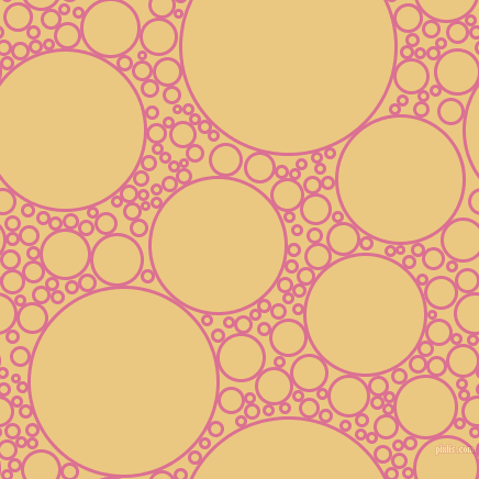 bubbles, circles, sponge, big, medium, small, 3 pixel line width, Pale Violet Red and Marzipan circles bubbles sponge soap seamless tileable