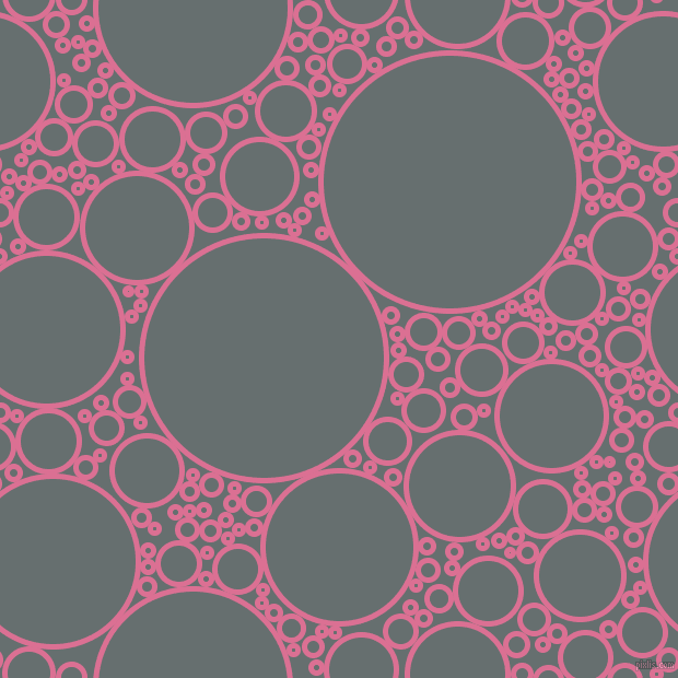 bubbles, circles, sponge, big, medium, small, 5 pixel line width, Pale Violet Red and Nevada circles bubbles sponge soap seamless tileable