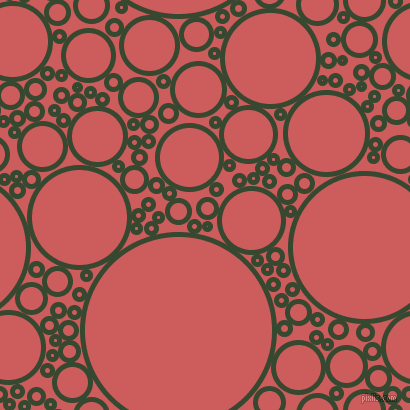 bubbles, circles, sponge, big, medium, small, 5 pixel line width, Palm Leaf and Indian Red circles bubbles sponge soap seamless tileable