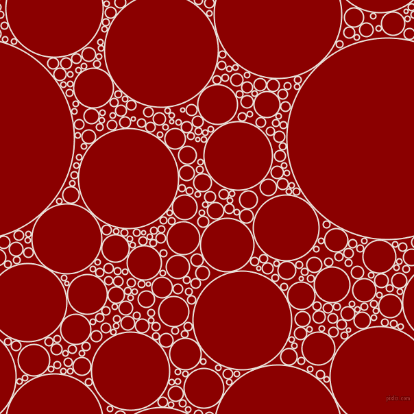 bubbles, circles, sponge, big, medium, small, 2 pixel line width, Pampas and Dark Red circles bubbles sponge soap seamless tileable