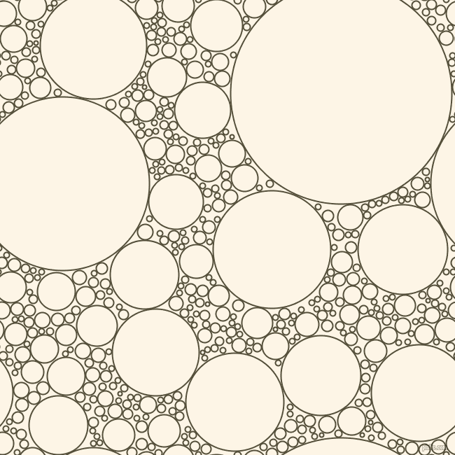 bubbles, circles, sponge, big, medium, small, 2 pixel line width, Panda and Old Lace circles bubbles sponge soap seamless tileable