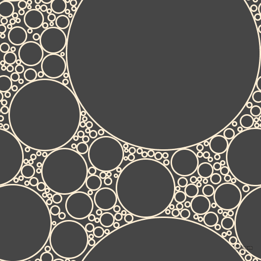 bubbles, circles, sponge, big, medium, small, 3 pixel line width, Papaya Whip and Charcoal circles bubbles sponge soap seamless tileable