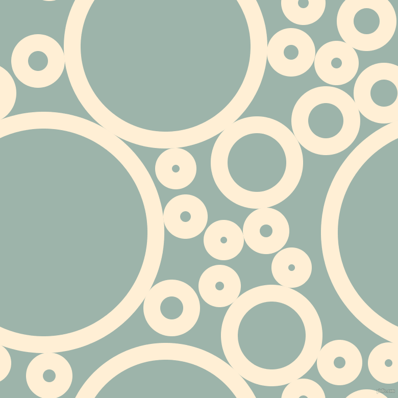 bubbles, circles, sponge, big, medium, small, 33 pixel line width, Papaya Whip and Skeptic circles bubbles sponge soap seamless tileable