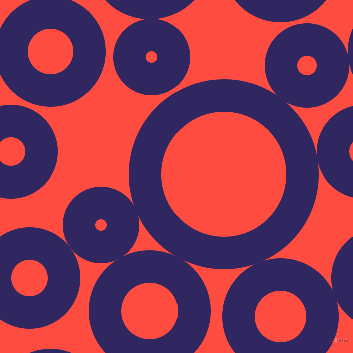 bubbles, circles, sponge, big, medium, small, 65 pixel line width, Paris M and Sunset Orange circles bubbles sponge soap seamless tileable