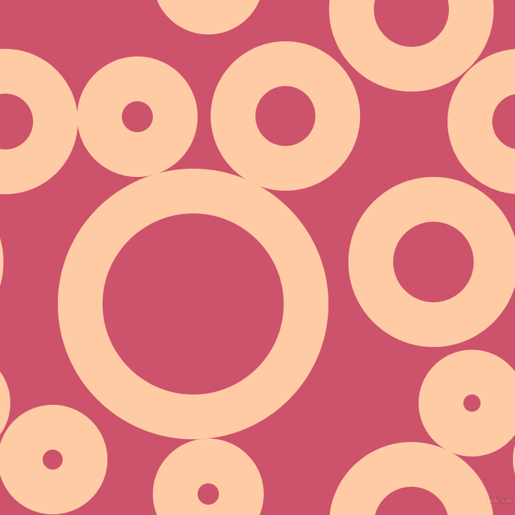 bubbles, circles, sponge, big, medium, small, 65 pixel line width, Peach and Cabaret circles bubbles sponge soap seamless tileable