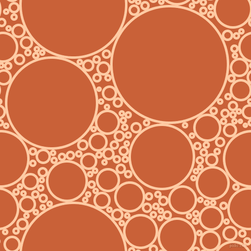 bubbles, circles, sponge, big, medium, small, 5 pixel line width, Peach and Ecstasy circles bubbles sponge soap seamless tileable
