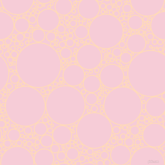 bubbles, circles, sponge, big, medium, small, 3 pixel line width, Peach Puff and Pink Lace circles bubbles sponge soap seamless tileable
