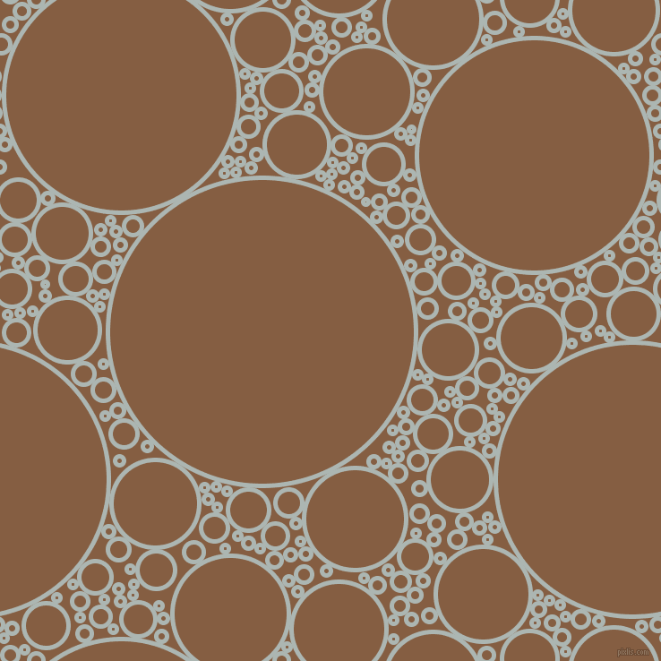bubbles, circles, sponge, big, medium, small, 5 pixel line width, Periglacial Blue and Dark Wood circles bubbles sponge soap seamless tileable