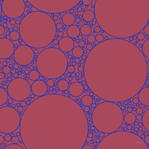 bubbles, circles, sponge, big, medium, small, 2 pixel line width, Persian Blue and Hippie Pink circles bubbles sponge soap seamless tileable