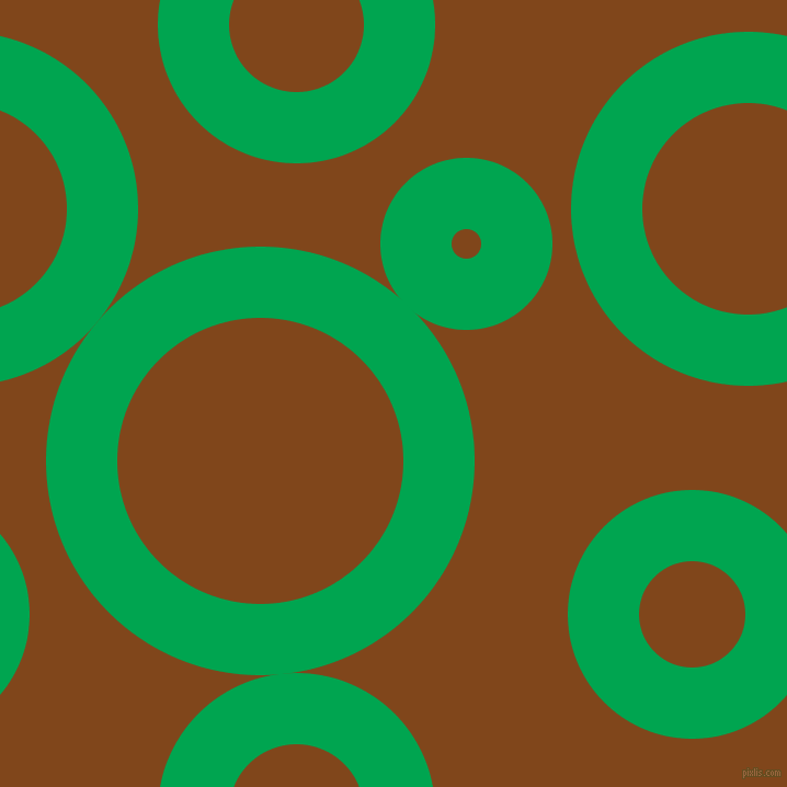 bubbles, circles, sponge, big, medium, small, 65 pixel line width, Pigment Green and Russet circles bubbles sponge soap seamless tileable