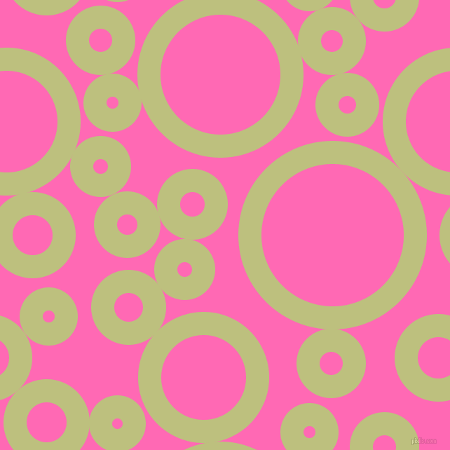 bubbles, circles, sponge, big, medium, small, 33 pixel line width, Pine Glade and Hot Pink circles bubbles sponge soap seamless tileable
