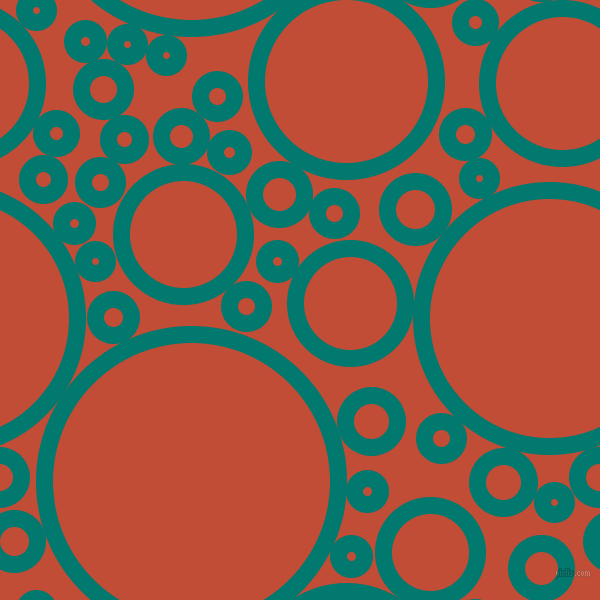 bubbles, circles, sponge, big, medium, small, 17 pixel line width, Pine Green and Grenadier circles bubbles sponge soap seamless tileable