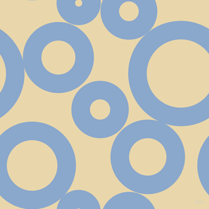 bubbles, circles, sponge, big, medium, small, 65 pixel line width, Polo Blue and Beeswax circles bubbles sponge soap seamless tileable