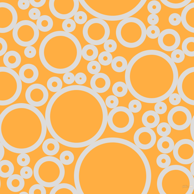 bubbles, circles, sponge, big, medium, small, 17 pixel line width, Porcelain and Yellow Orange circles bubbles sponge soap seamless tileable