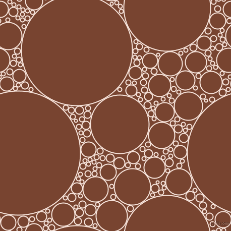 bubbles, circles, sponge, big, medium, small, 2 pixel line width, Provincial Pink and Cumin circles bubbles sponge soap seamless tileable