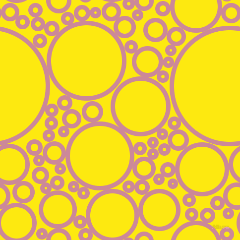 bubbles, circles, sponge, big, medium, small, 9 pixel line width, Puce and Lemon circles bubbles sponge soap seamless tileable