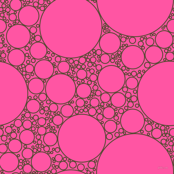 bubbles, circles, sponge, big, medium, small, 3 pixel line width, Punga and Brilliant Rose circles bubbles sponge soap seamless tileable
