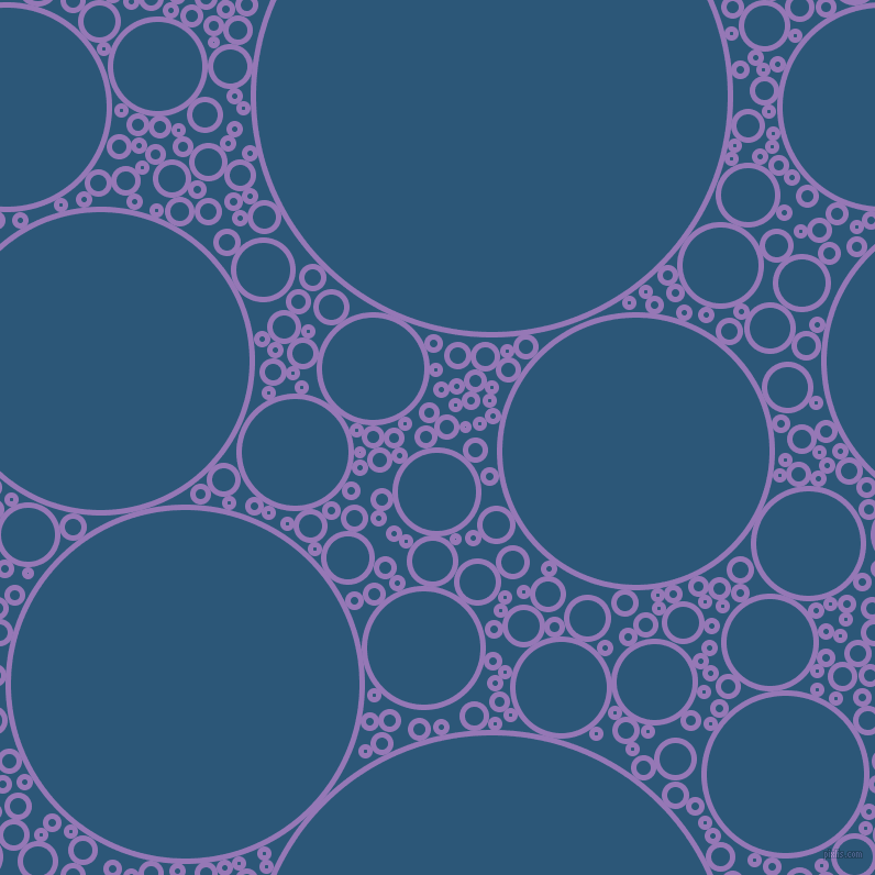 bubbles, circles, sponge, big, medium, small, 5 pixel line width, Purple Mountain