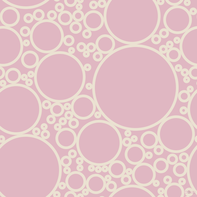 bubbles, circles, sponge, big, medium, small, 9 pixel line width, Quarter Spanish White and Melanie circles bubbles sponge soap seamless tileable