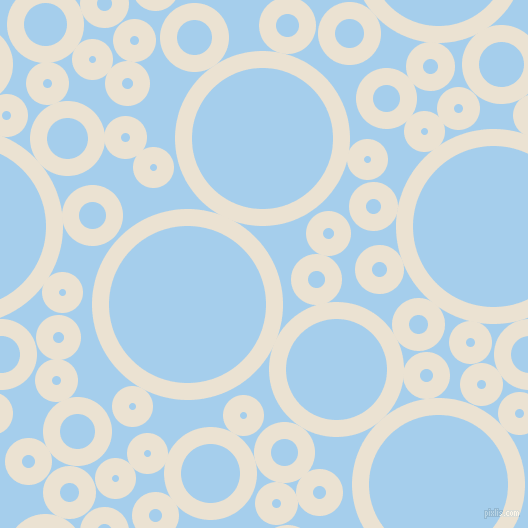 bubbles, circles, sponge, big, medium, small, 17 pixel line width, Quarter Spanish White and Sail circles bubbles sponge soap seamless tileable