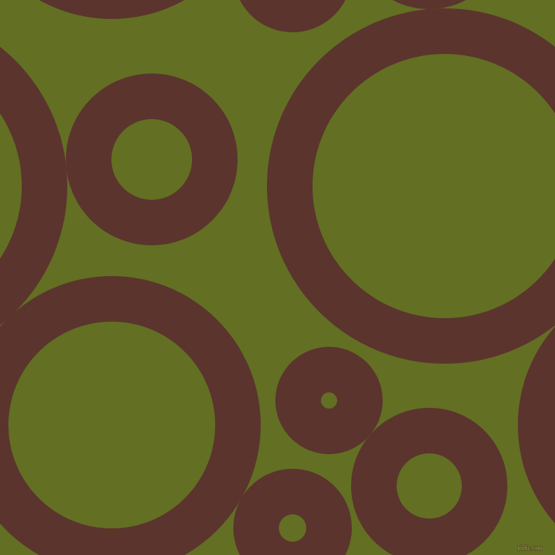 bubbles, circles, sponge, big, medium, small, 65 pixel line width, Redwood and Fiji Green circles bubbles sponge soap seamless tileable