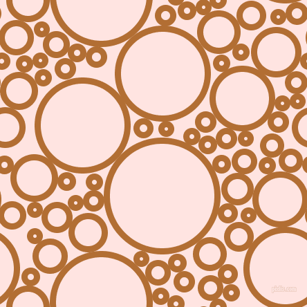 bubbles, circles, sponge, big, medium, small, 9 pixel line width, Reno Sand and Misty Rose circles bubbles sponge soap seamless tileable
