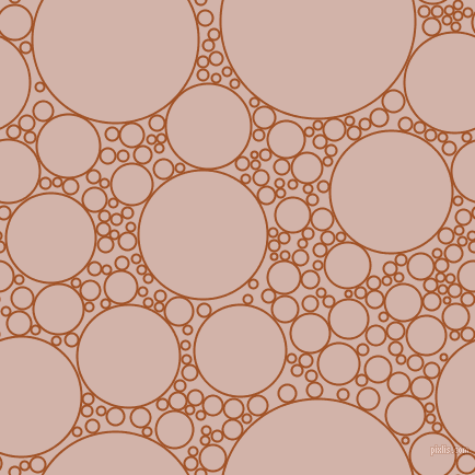 bubbles, circles, sponge, big, medium, small, 2 pixel line width, Rich Gold and Clam Shell circles bubbles sponge soap seamless tileable