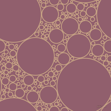 bubbles, circles, sponge, big, medium, small, 3 pixel line width, Rodeo Dust and Mauve Taupe circles bubbles sponge soap seamless tileable