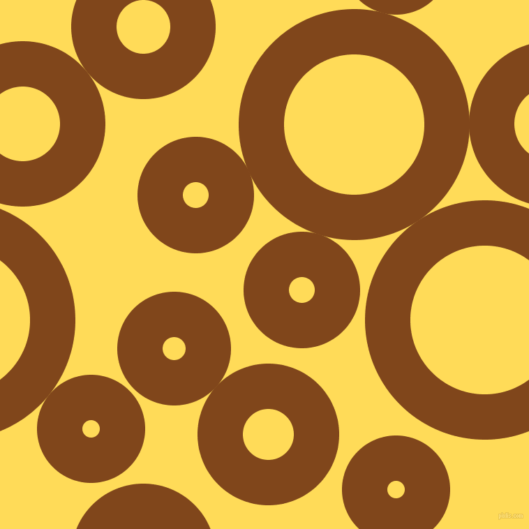 bubbles, circles, sponge, big, medium, small, 65 pixel line width, Russet and Mustard circles bubbles sponge soap seamless tileable