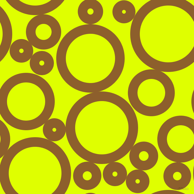 bubbles, circles, sponge, big, medium, small, 33 pixel line width, Rusty Nail and Chartreuse Yellow circles bubbles sponge soap seamless tileable